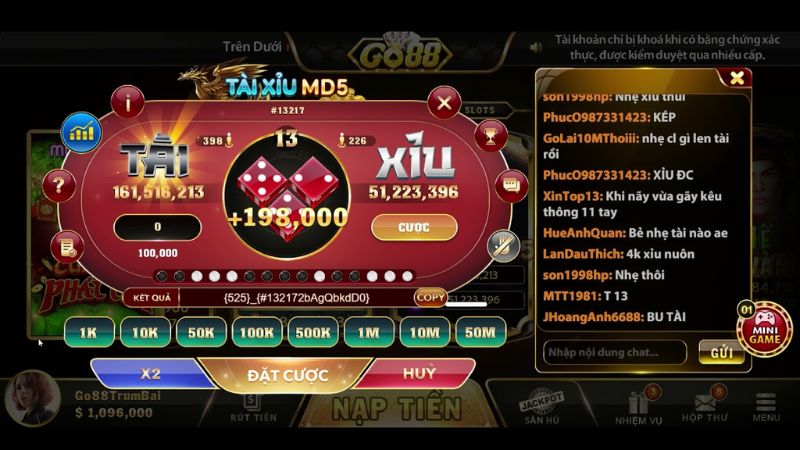 Cổng game Tài Xỉu Go88